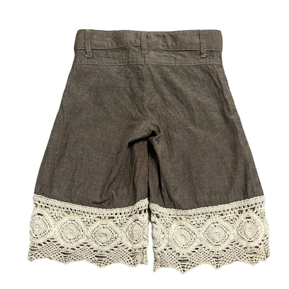 Persnickety 12m Brown Lace Detail Pants - Picture 2 of 4